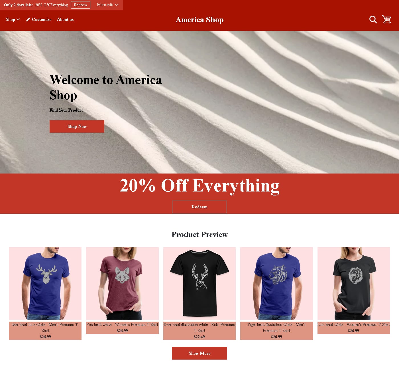 America Shop - Sugeng Wawa