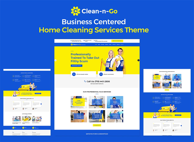 Clean-n-Go - Cleaning Services WordPress Theme